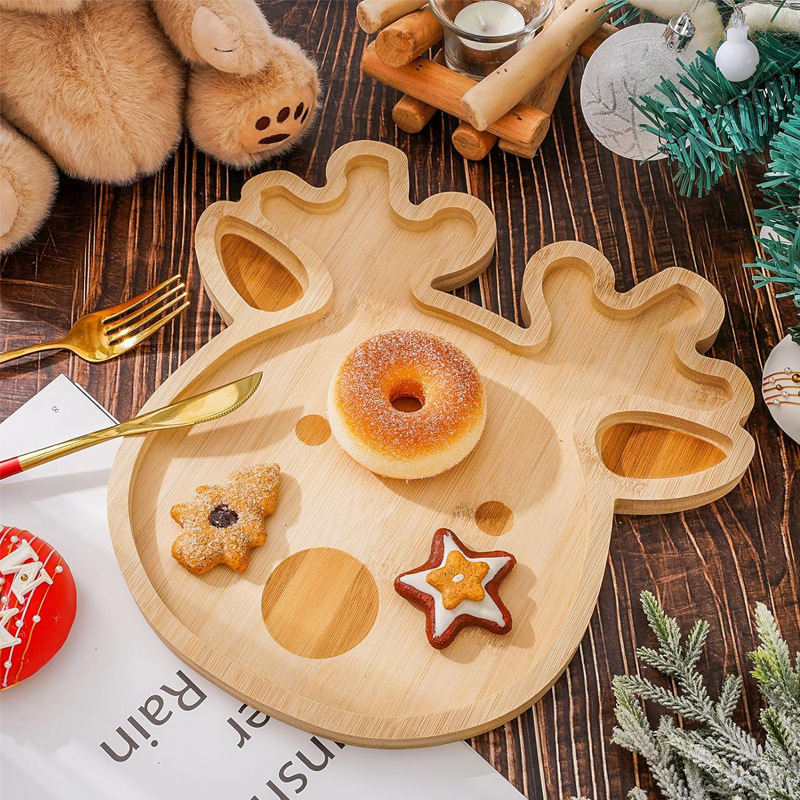 Christmas Serving Tray Reindeer Bamboo Cheese Board Wooden Cutting Board Snack Christmas Serving Platter Bread Deli Board Christmas Serving Tray Reindeer Bamboo Cheese Board Wooden Cutting Board Snack Christmas Serving Platter Bread Deli Board