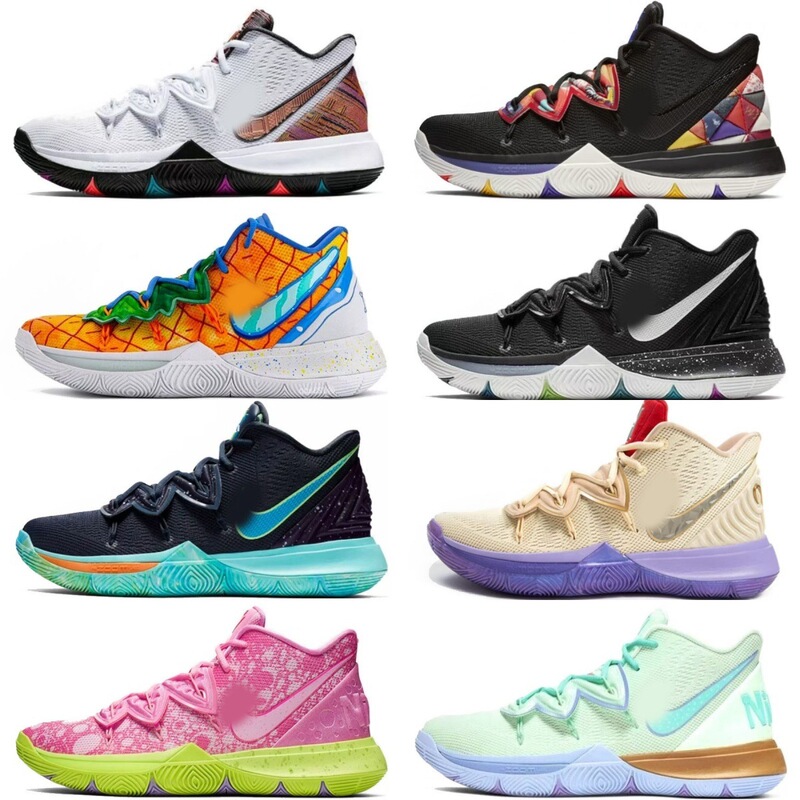 Cross-border Kyrie Irving 5th Generation Friends Patrick Star Pineapple House SpongeBob Smiley Face Performance Basketball Shoes