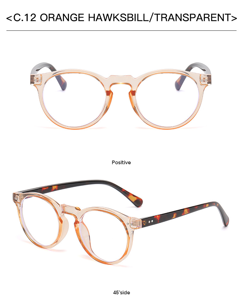 55g Weight Full Frame Glasses Structure Glasses Frame Classification Ac Lens Material Oval Frame Glasses Style Casual, Outdoor, Sports Occasion Solid Color Pattern All Seasons Season Unisex Gender Retro, Sweet Style Retro Sweet Solid Color Ac Oval Frame Full Frame Optical Glasses 24