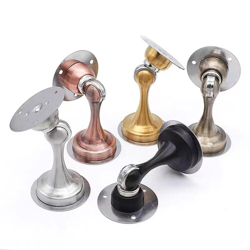 Door stop indoor door windproof magnetic suction wooden door bedroom door top household anti-collision door stop punch-free stainless steel door stop