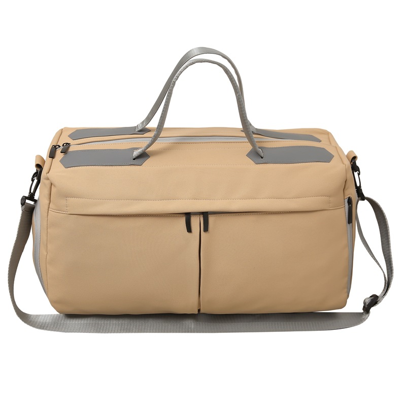 Bolsa de viaje corto con almacenamiento de zapatos independiente, bolsa de ejercicio de gran capacidad de separación seca y húmeda, nueva bolsa de equipaje de otoño y invierno