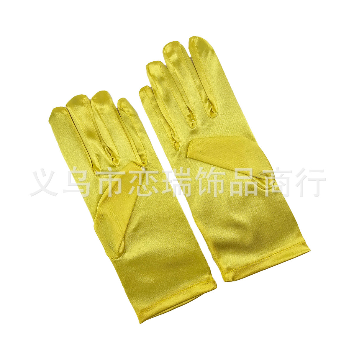 Vestido de color sólido guantes satin guantes de novia guantes de Halloween maquillaje fiesta damas guantes cortos