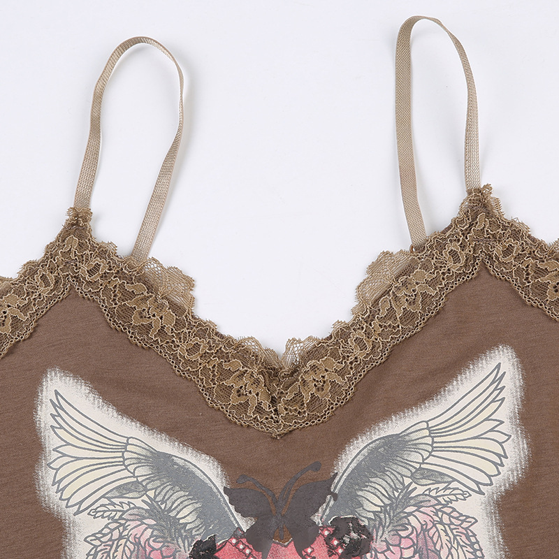 Title 10, Personalisierter Love Wing Print Mini-Trägertop...