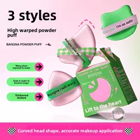 Powder Puff Set 3-Pack, Dual-Use Super Thick Makeup Sponge, Hydrophilic Polyurethane, Boxed