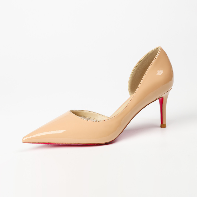 Side empty nude apricot red bottom 6cm