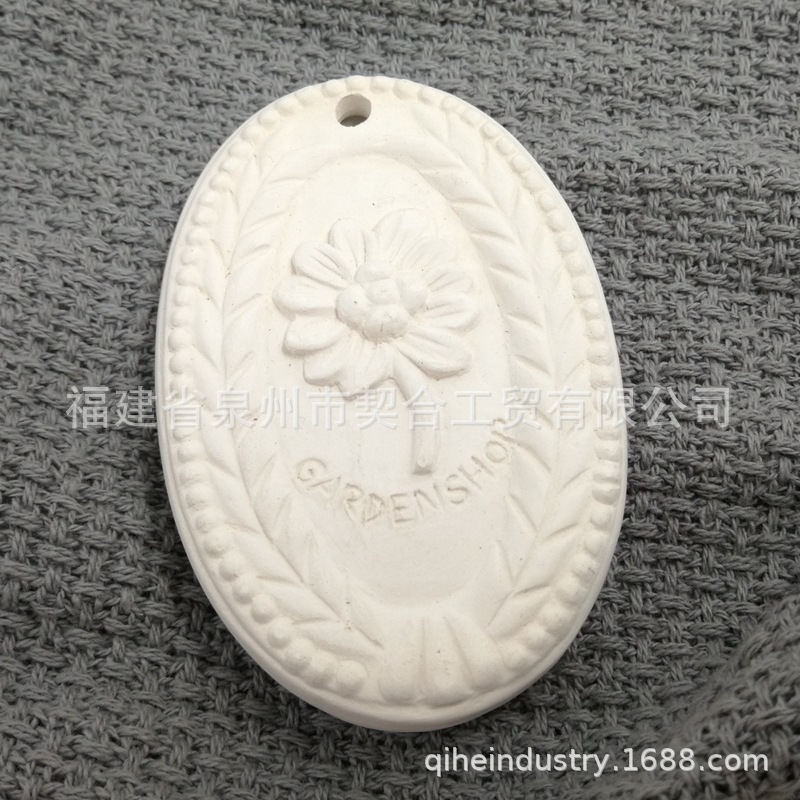 Tabletas de aromaterapia de bricolaje de cerámica personalizadas Tabletas de piedra de expansión sin fuego Tabletas de fragancia a granel de marca Tabletas de aceite esencial volátil de perfume de yeso