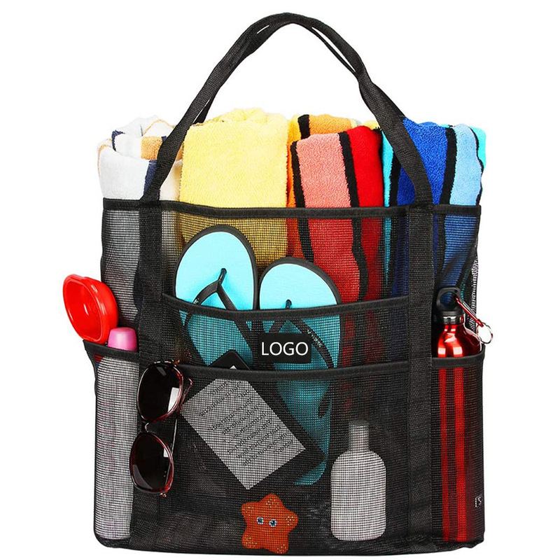 Hot Selling Polyester Beach Mesh Large Shoulder Bag Large Capacity Storage Bag Beach Storage Portable Mesh Bag Hot Selling Polyester Beach Mesh Large Shoulder Bag Large Capacity Storage Bag Beach Storage Portable Mesh Bag