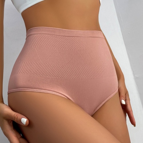 One-piece hot-selling high-end seamless mid- and high-waisted underwear, tummy-controlling, waist-shaping, and high-stretch women's briefs