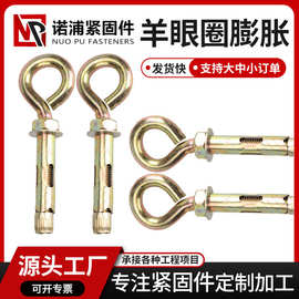羊眼圈膨胀螺栓大量现货羊眼圈膨胀螺丝吊环膨胀螺栓羊眼圈膨胀栓
