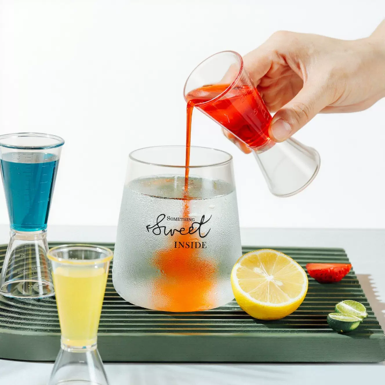 双头量杯量酒器奶茶店专用调酒工具盎司杯20-40cc刻度毫升安士杯