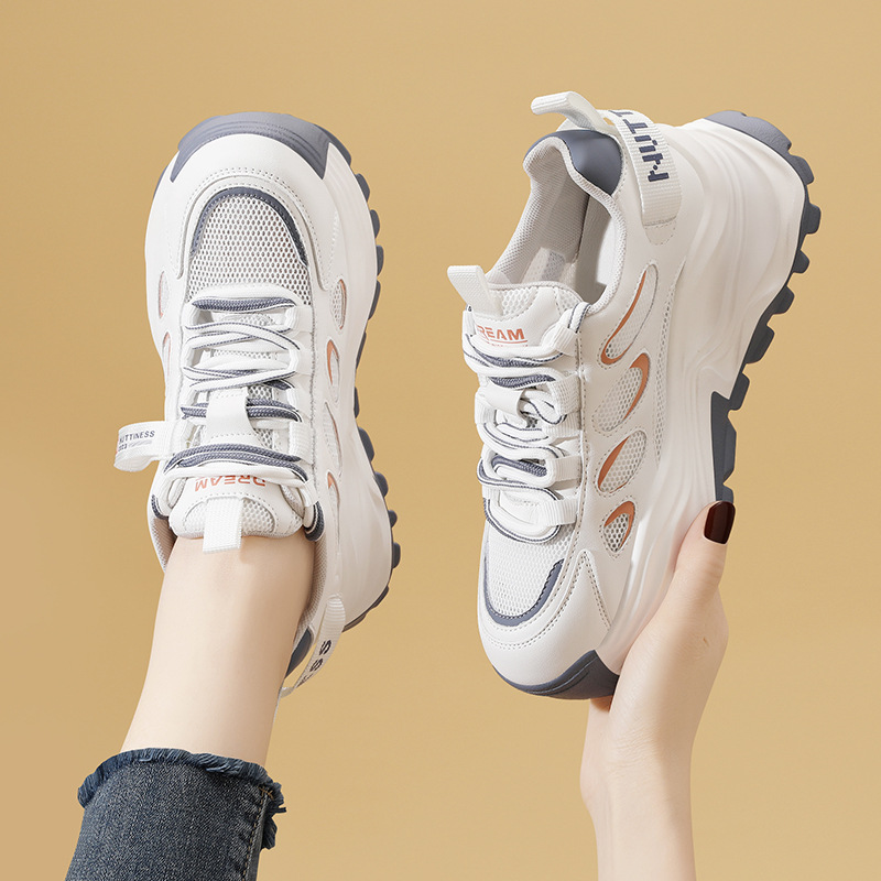 Hong Kong-style Thick-soled Sporty Dad Shoes For Women, Spring/summer 2024 Ins Trend, New Niche Versatile Casual Comfortable Shoes_vogvips.com