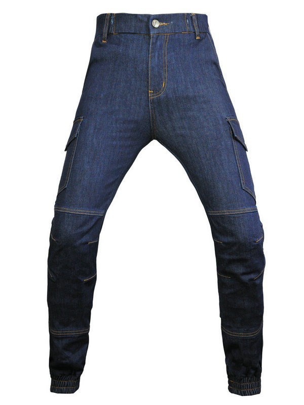 Pantalones de moto VOLERO de Cordura, resistentes al desgaste y a los rasguños, elásticos para las cuatro estaciones, con ajuste en las piernas y protección anticaída.