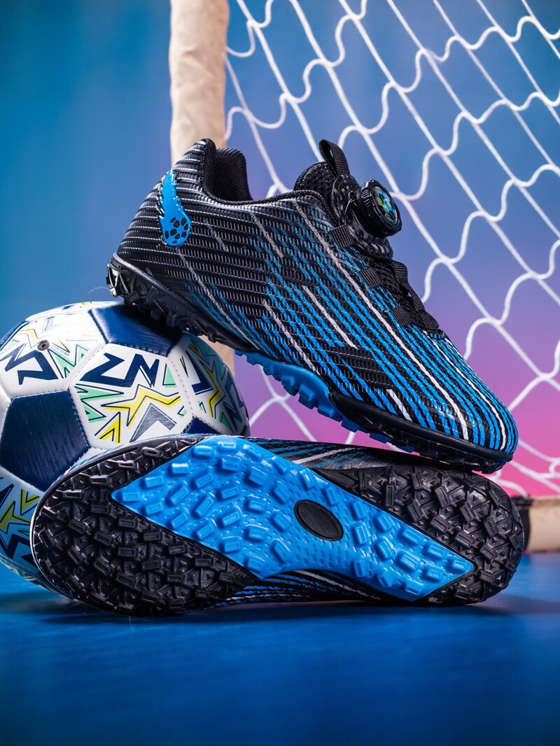 Zapatos de fútbol transfronterizos de alto perfil para hombres TF zapatos de entrenamiento antideslizante transpirables para niños zapatos de césped profesionales para estudiantes image 5