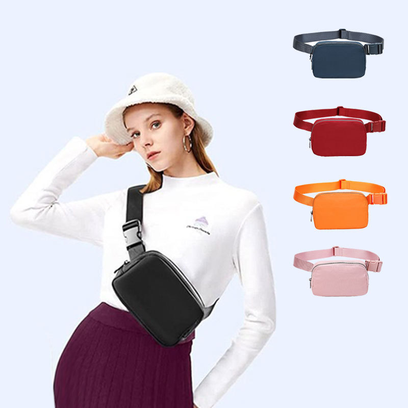 Amazon popular lulu same waist bag sports waterproof chest bag running mobile phone bag crossbody multifunctional shoulder bag Amazon popular lulu same waist bag sports waterproof chest bag running mobile phone bag crossbody multifunctional shoulder bag