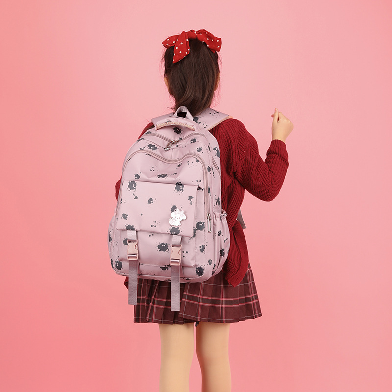 Nuevas mochilas para estudiantes de primaria 2 - 5 grados de dibujos animados coreanos de gran capacidad mochilas escolares de chicas de estilo universitario