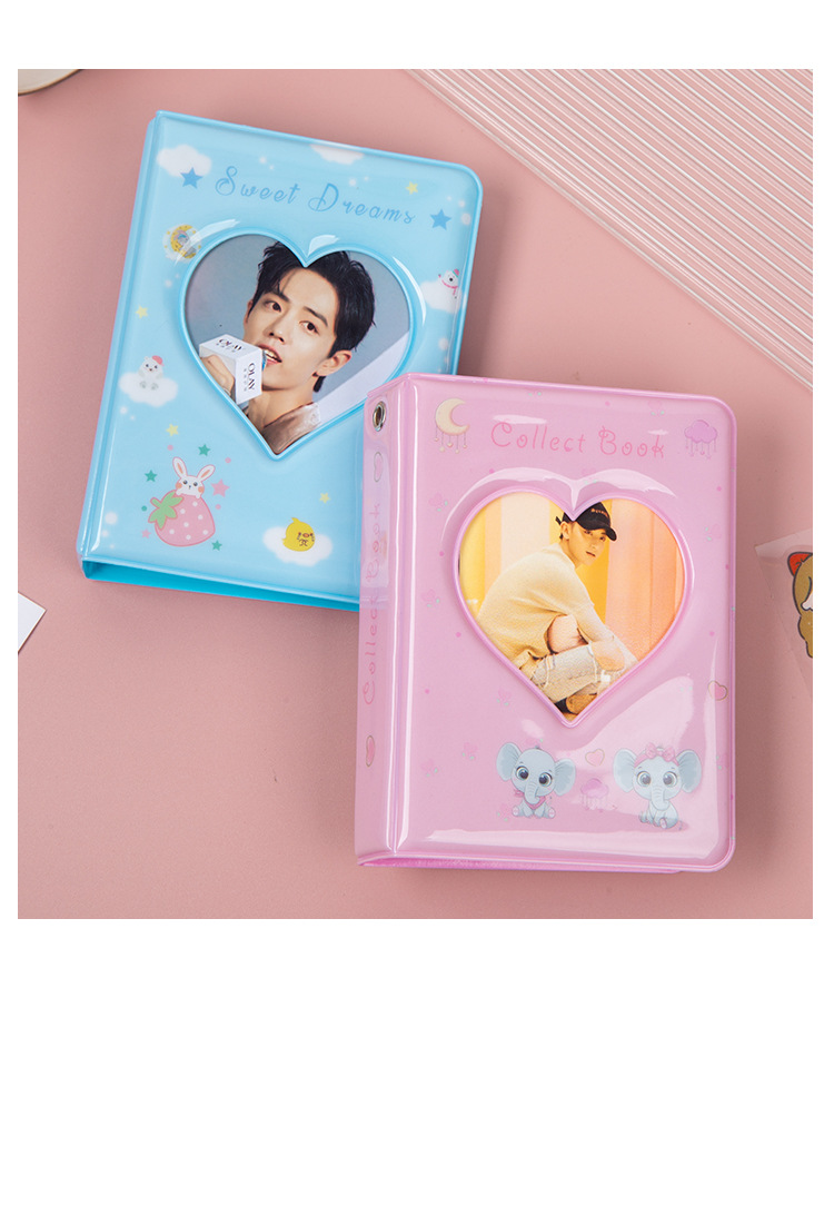Cartoon Style Style Heart Shape Pvc Daily Cartoon Style Photo Album