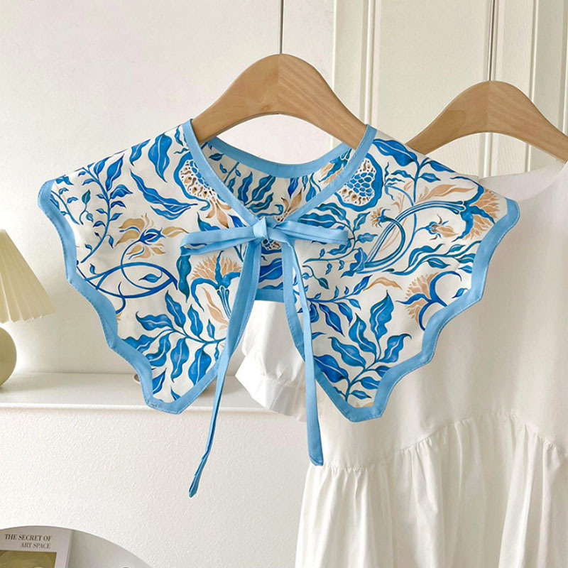 Nuevo chal protector solar de verano de las mujeres al aire libre con aire acondicionado decoración de la habitación chaleco de protección del cuello pequeña bufanda falsa bufanda anudada