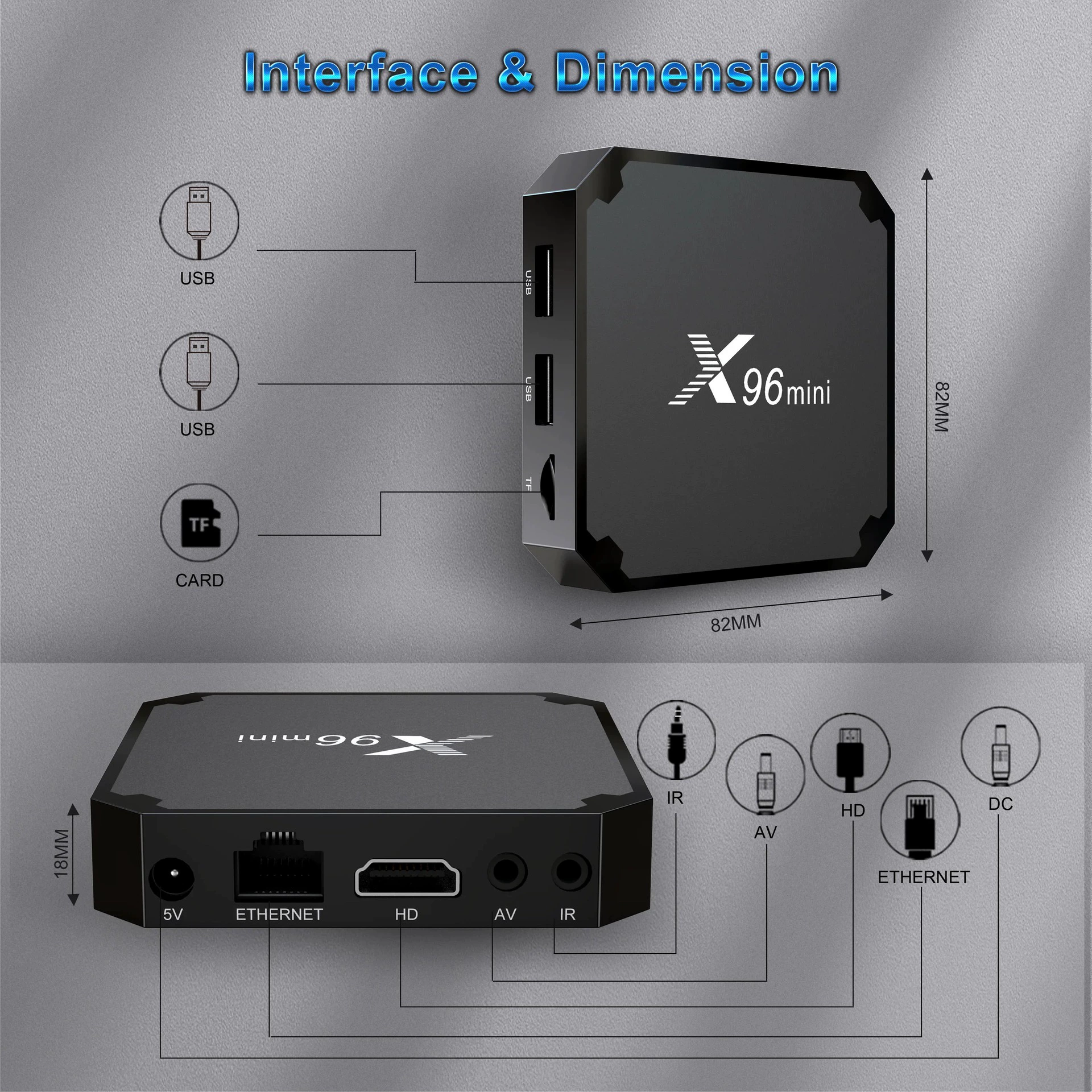 X96 mini сет-топ бокс Amlogic S905W2 wifi4K HD сетевой плеер TV Box
