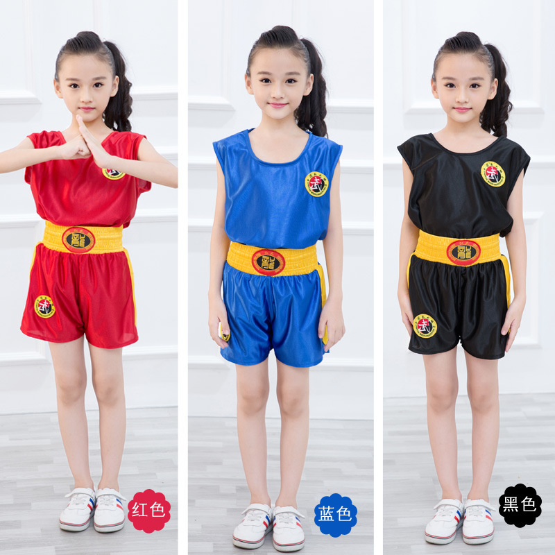 Dragon-Patterned Martial Arts Clothing Boxing and Sanda Shorts for Boys and Children Martial Arts Uniforms Sanda Training Wear