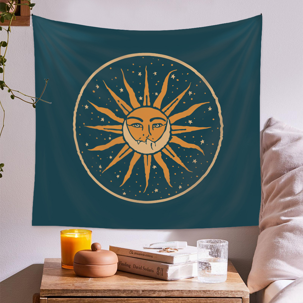 Bohemian Psychedelic Constellation Printing Background Hanging Cloth Tapestry Wholesale Nihaojewelry display picture 5