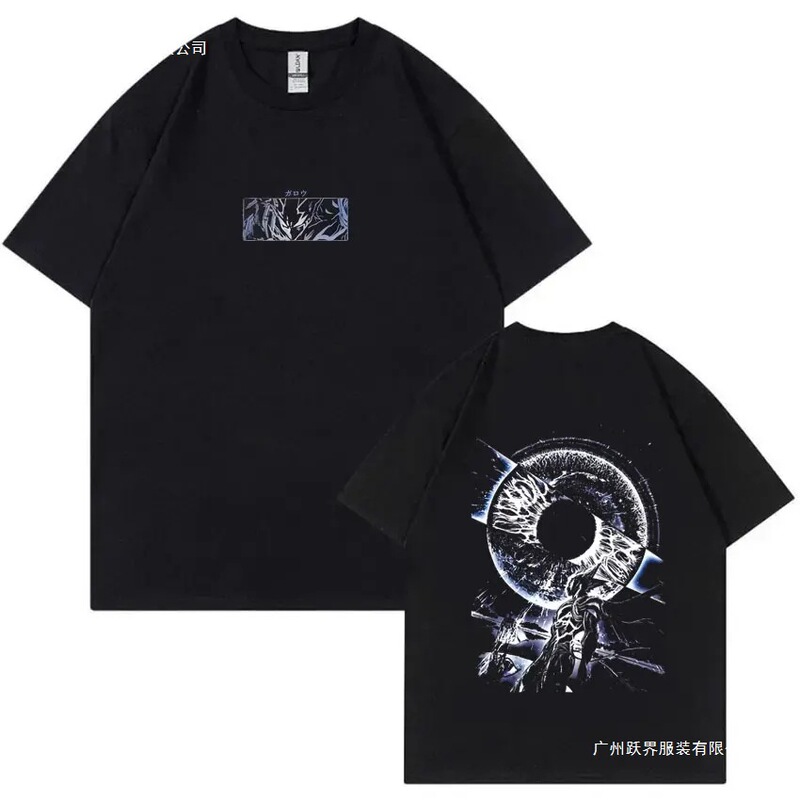 Japanese Anime One Punch Man Merch Graphic T-Shirt Genos Garou Saitama Printed T-Shirt for Men