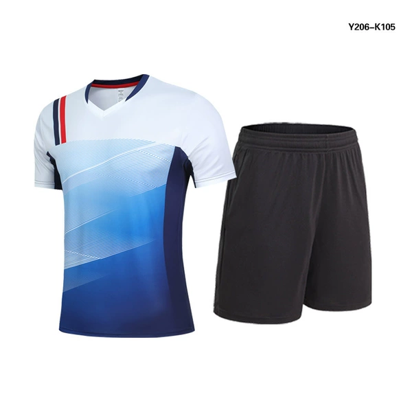 Y206 white top+k105 black shorts