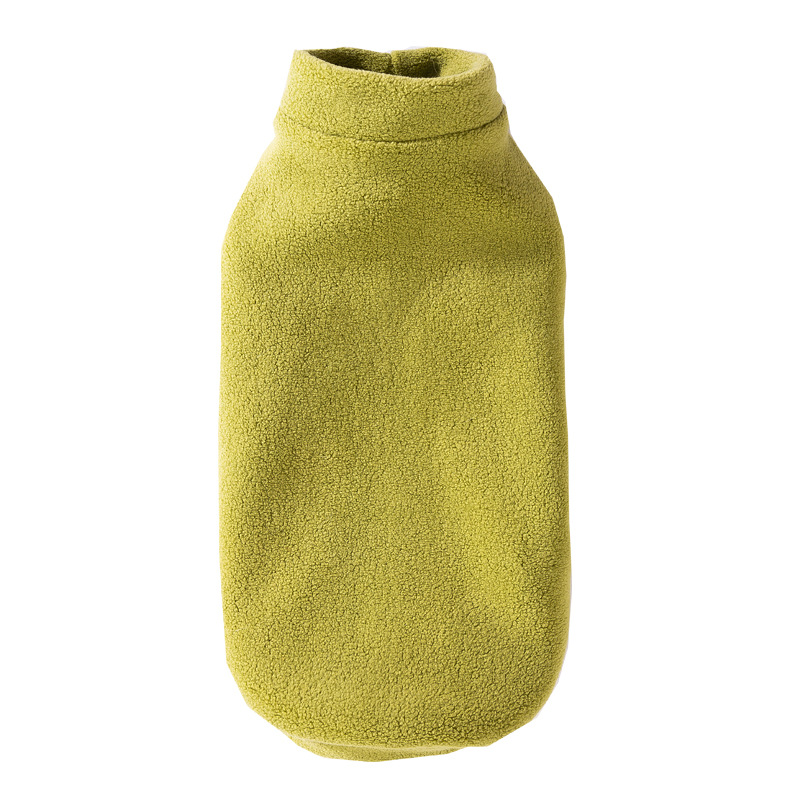 Otoño y invierno perros pequeños y medianos coreanos simple macarón gato camisa de terciopelo sin mangas Teddy Bear ropa de mascotas