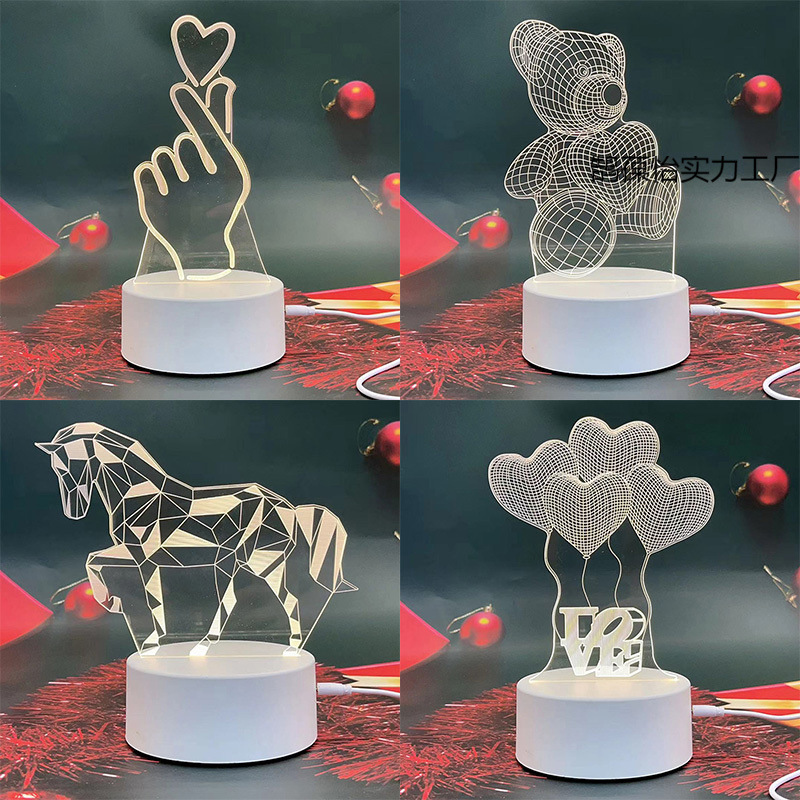 生日礼物女生实用型创意小夜灯同学实用可爱卡通发光夜晚床头台灯