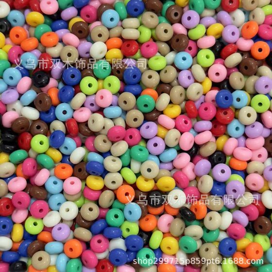 8mm colored abacus beaded beaded diy car hanging bracelet mobile phone chain hair accessories accessories material