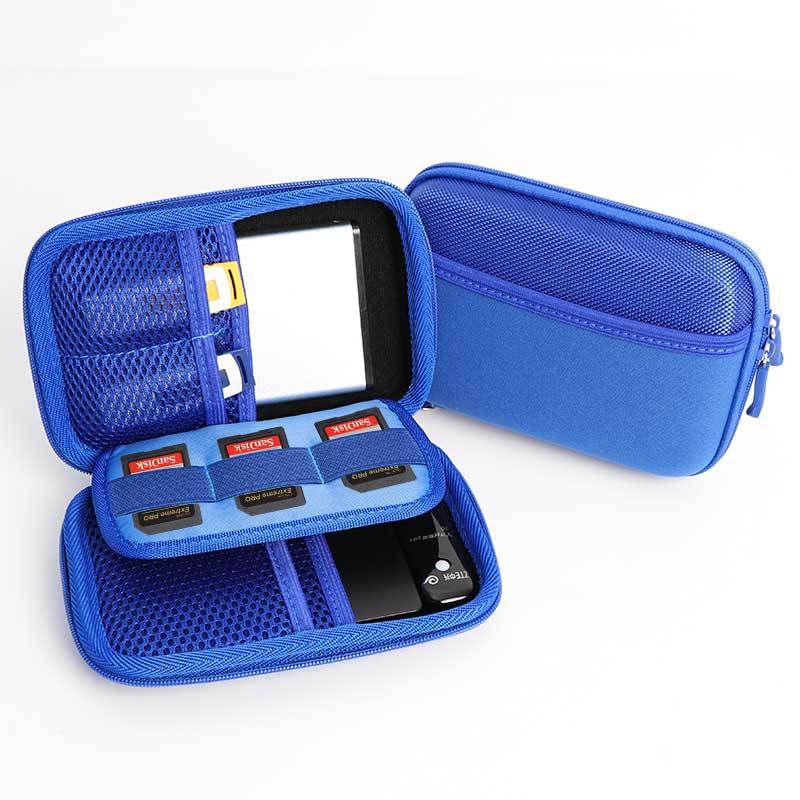 En stock neopreno energía móvil protección del disco duro teléfono auricular Paquete de cable de datos accesorios digitales bolsa de almacenamiento