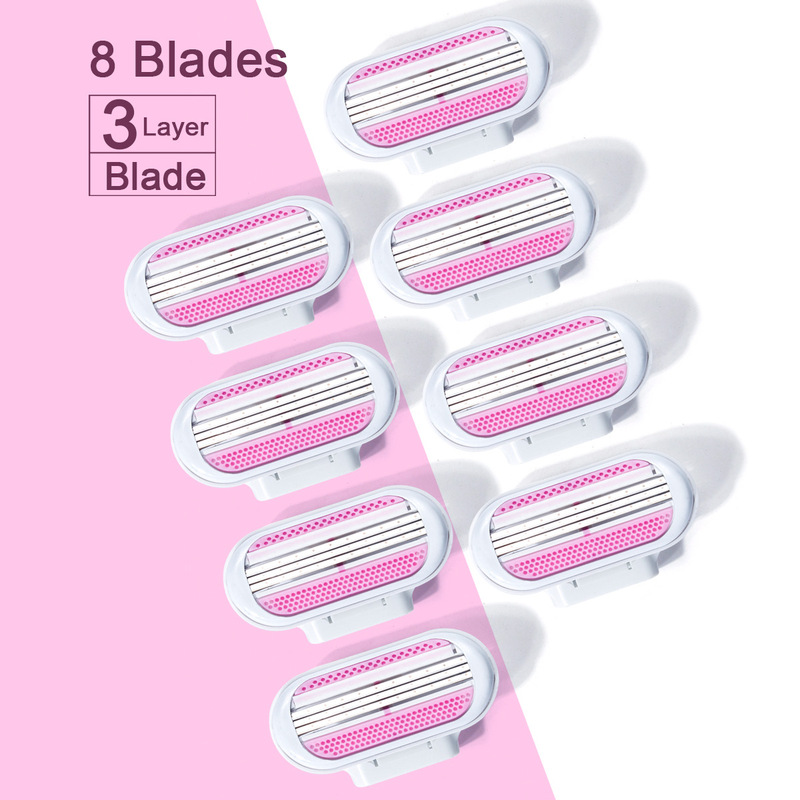 Women's Razor Blades Are Suitable for Shaving Hair in the Armpits/Legs/Bikini Area, Compatible with Venus3 Portable