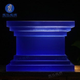 Seven-color Glazed Xumi Seat Glazed King Kong Base Buddha's Seat Seven-color Glazed Buddha Statues God of Wealth Base Buddha Platform Guanyin Seat