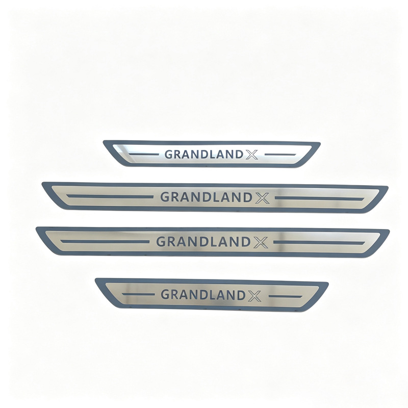 Opel Grandland X/Crosslandx Welcome Pedal Modified Threshold Strip Stainless Steel Trunk Guard Plate