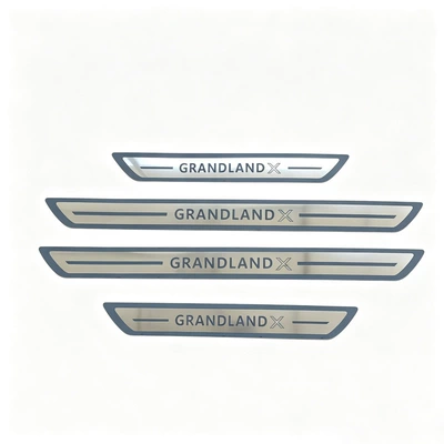 Opel Grandland X/Crosslandx Welcome Dekorativ pedal başlıqları - grandland-x-ultra-thin-threshold-strip-horizontal-bar
