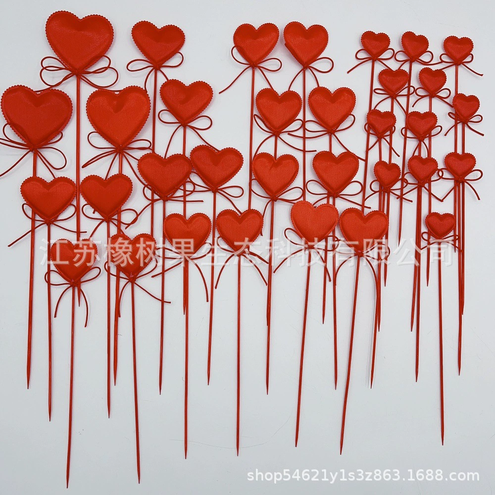 Трансграничный Новый тканевый лук ко Дню Святого Валентина, Любовная палочка, магазин в торговом центре, праздничные украшения