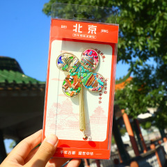 国潮旋转风车冰箱贴镭射强磁吸城市文创旅游纪念品金属冰箱贴现货