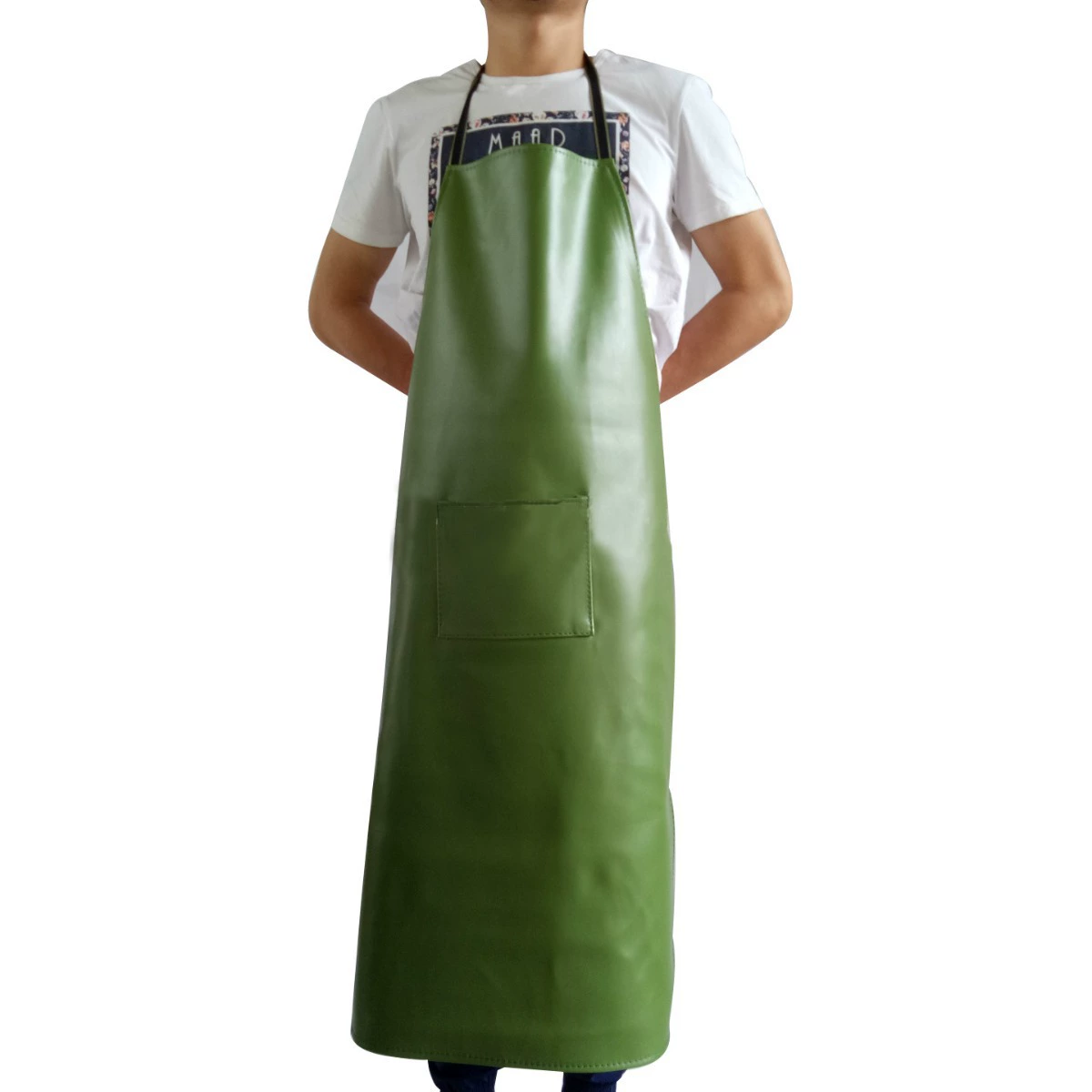 Прямая оптовая продажа с фабрики Трудовой водонепроницаемый кожаный фартук утолщенный удлиненный устойчивый к кислотам и щелочам противообрастающий и маслостойкий водонепроницаемый фартук шеф-повара