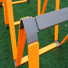 Wholesale multifunctional fixed agility ladder, physical training rope ladder, foot coordination agility ladder grid hurdle