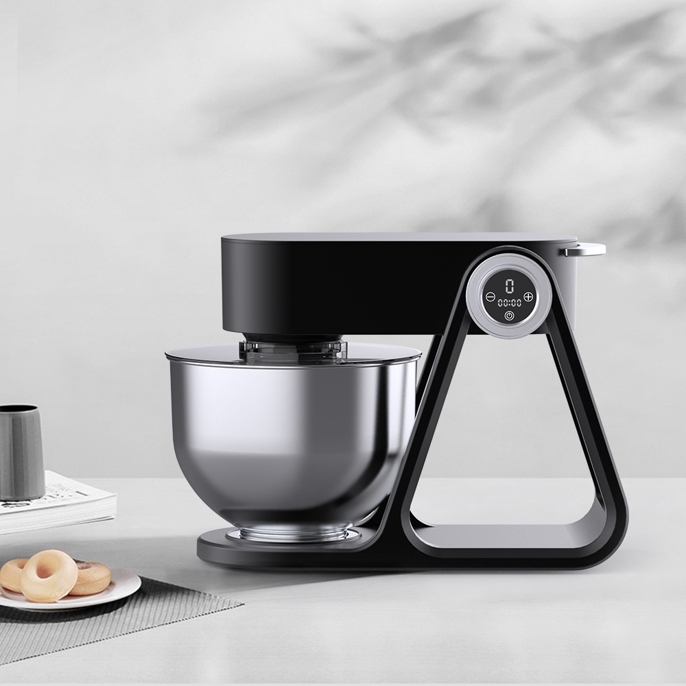 2023新款触控式厨师机5L全自动和面机奶油机压铸款3D搅拌机批发