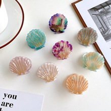 芯之萌 发夹边夹醋酸贝壳抓夹中号4cm韩国甜美少女风后脑勺发饰