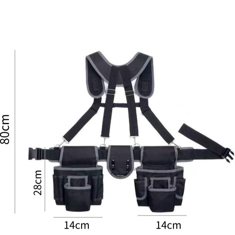 Durable y impermeable Oxford Kit de herramientas para equipos portátiles multifuncionales Bolsos de cintura resistentes al desgaste de grado profesional