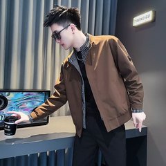 假两件夹克男款痞帅潮流帅气上衣2025新款春秋高级感潮牌立领外套