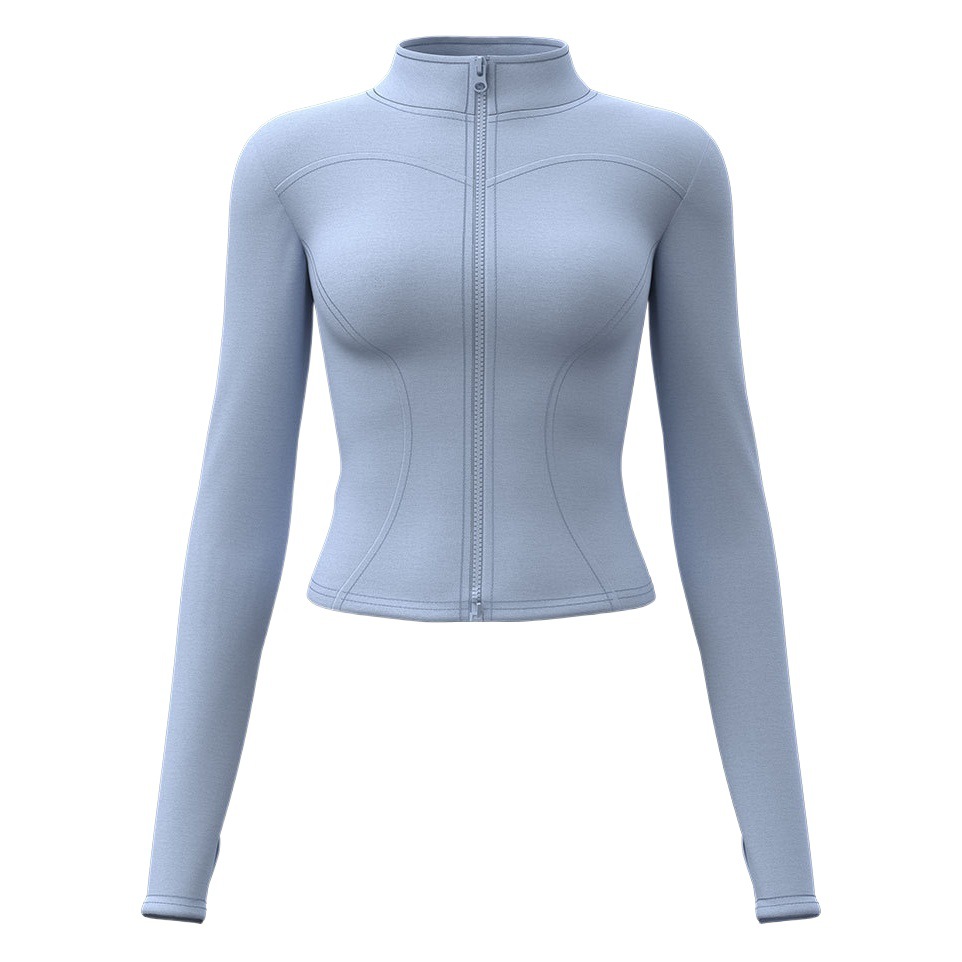 Chaqueta Deportiva Juyitang para Primavera y Otoño, Manga Larga, Ajustada, Elástica, para Correr, Fitness y Yoga, para Mujer