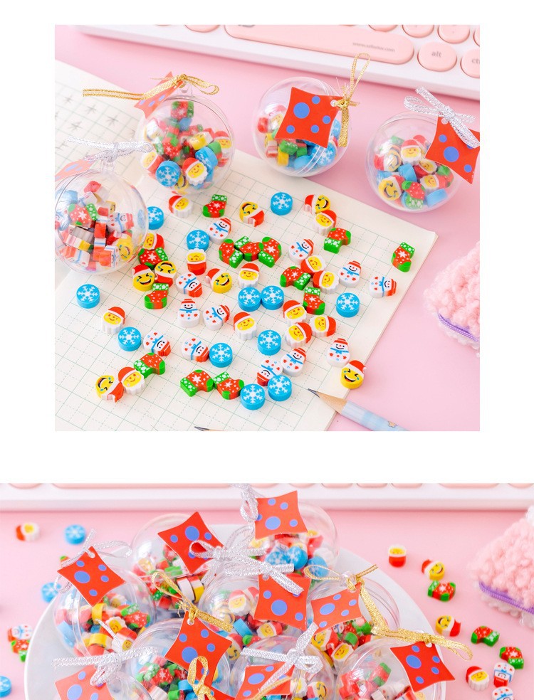 Learning Occasion Creative Christmas Small Gift Children's Crystal Ball Eraser 1 Pcs