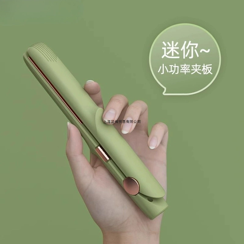 Мини-выпрямитель для волос двойного назначения и щипцы для завивки волос с отрицательными ионами, не повреждающий инструмент для завивки маленькой челки.
