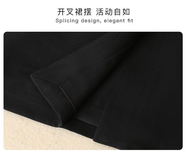 Chân váy vest nữ dáng lửng cạp cao ống đứng xẻ tà sau ôm mông, dài 60 cm / 72 cm — Hồng (60CM), Hồng (72CM), Kaki (72CM), Màu be (60CM) chi tiết 8