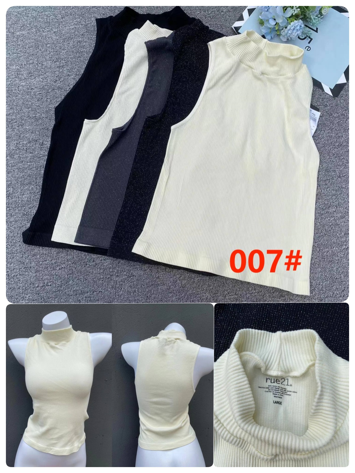 Exportación nuevo chaleco sin costuras de gran tamaño elástico cómodo ropa exterior superior al por mayor