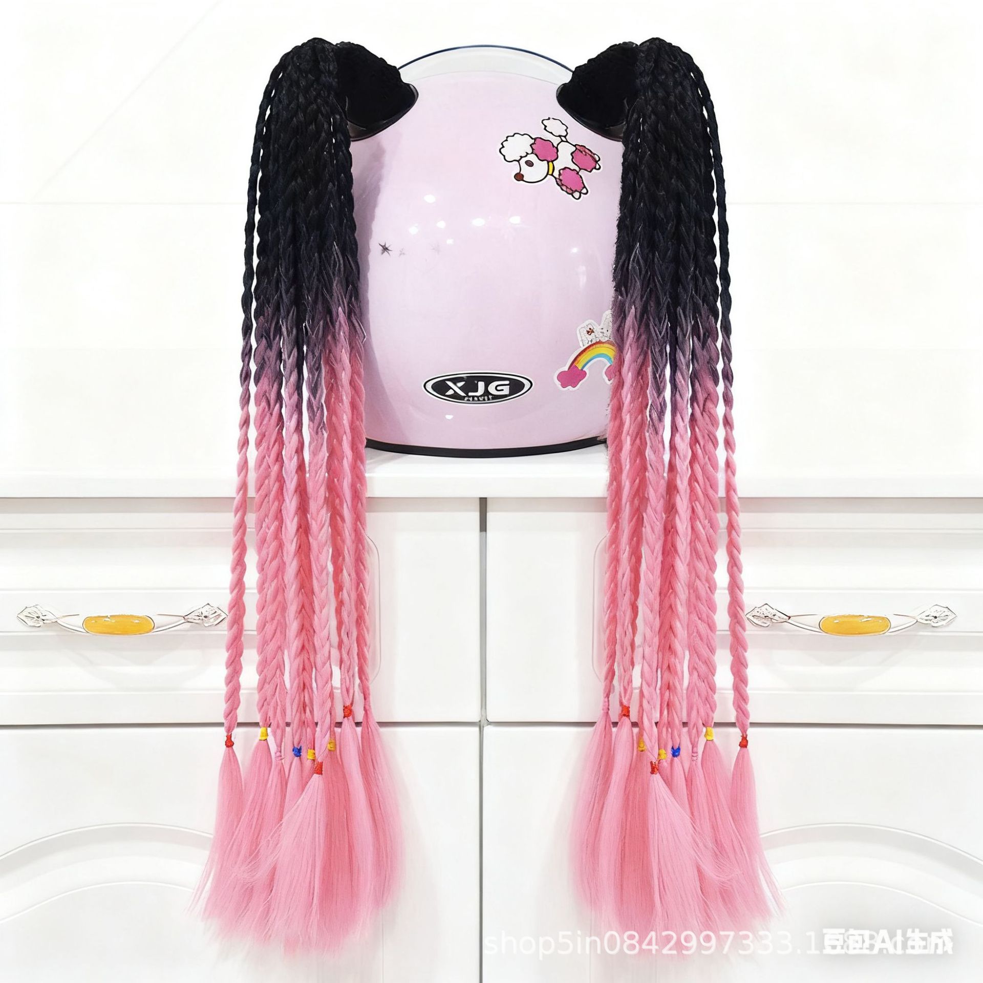 Motuoche – Helmet Braids Auto Parts and Accessories - black