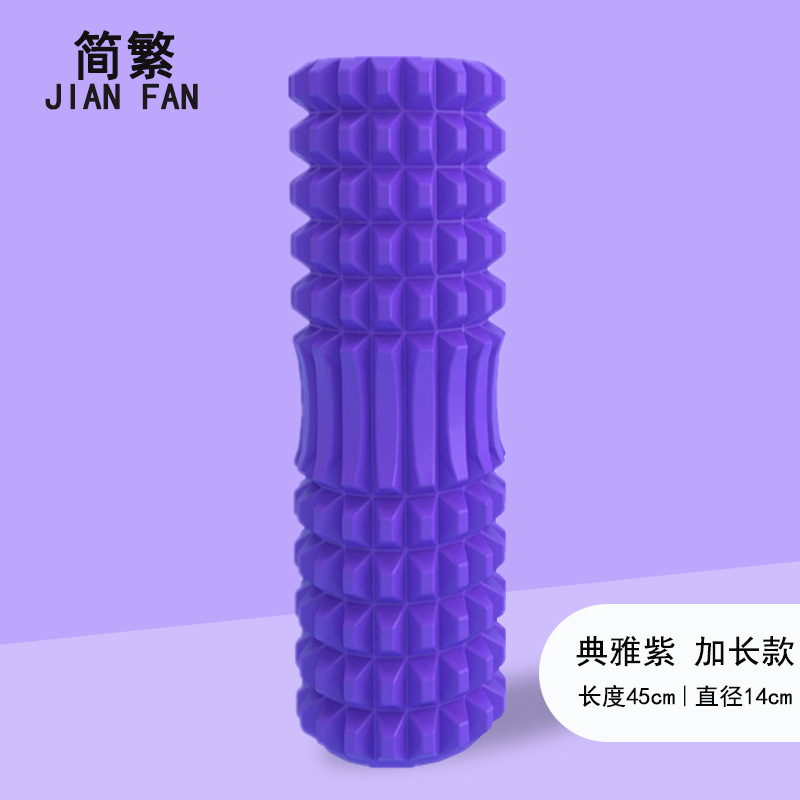 Espuma eje muscular relajación flaco becerro Lobo diente eje masaje palo yoga rodillo equipo de fitness yoga columna