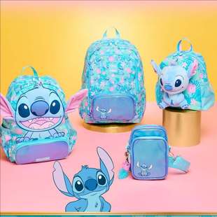 Australian Smiggle School Bag Blue Stitch Backpack Student Kindergarten Water Cup Hello Kitty Insulated Meal Bag